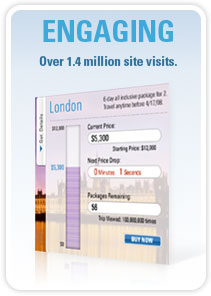ENGAGING: Over 1.4 million site visits.